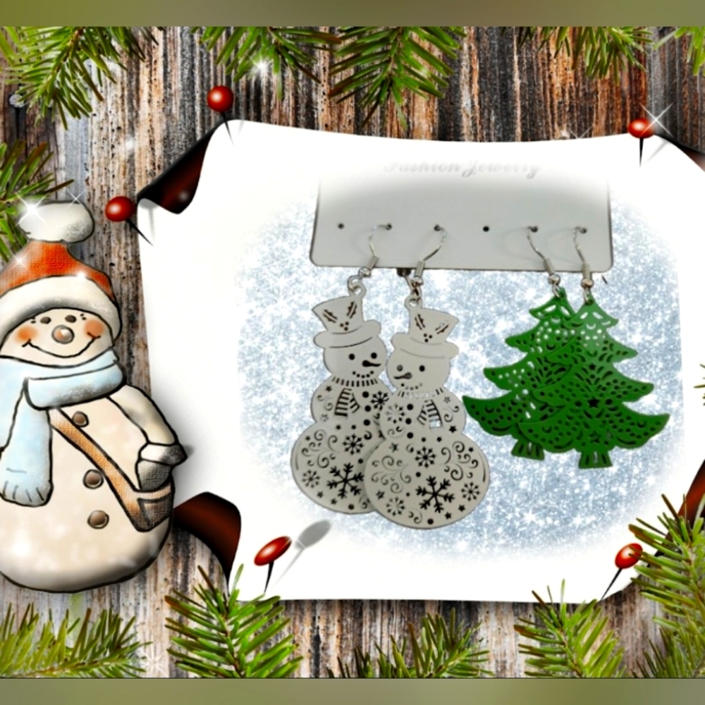 🎄☃️Christmas Earrings☃️🎄 NWOT